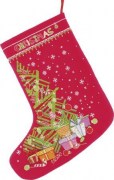 Набор для вышивки крестиком Crystal Art Новогодний сапожок ВТ-217